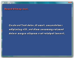 bitmap font after playing with a paint app
